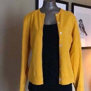 Super fun yellow cardigan!